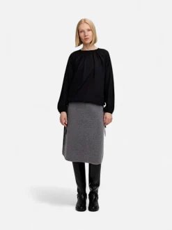 Makia naisten hame Mari Knitted Skirt, meleerattu grafiitti