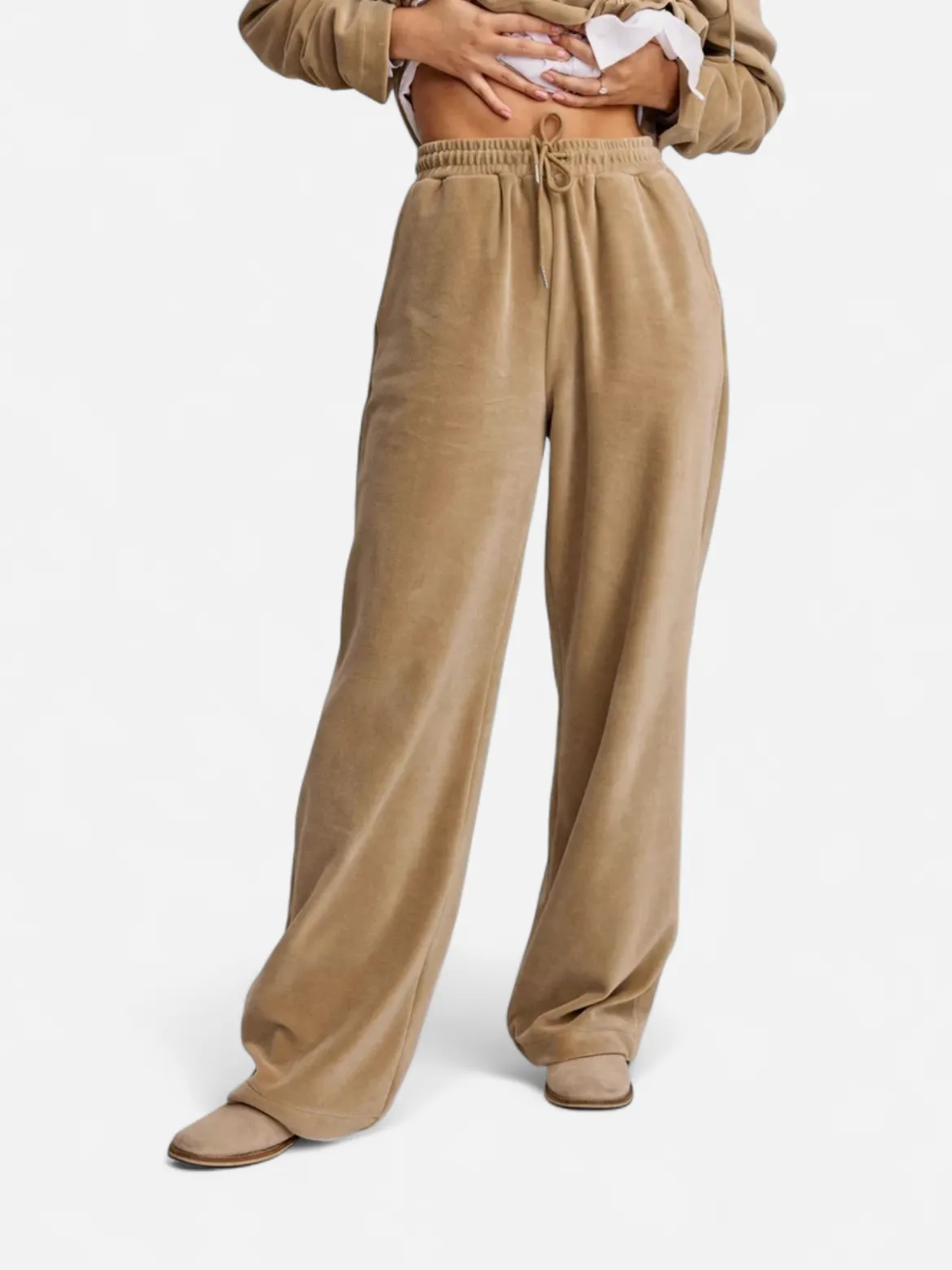 Makia naisten housut Anne Trousers, vaalea beige
