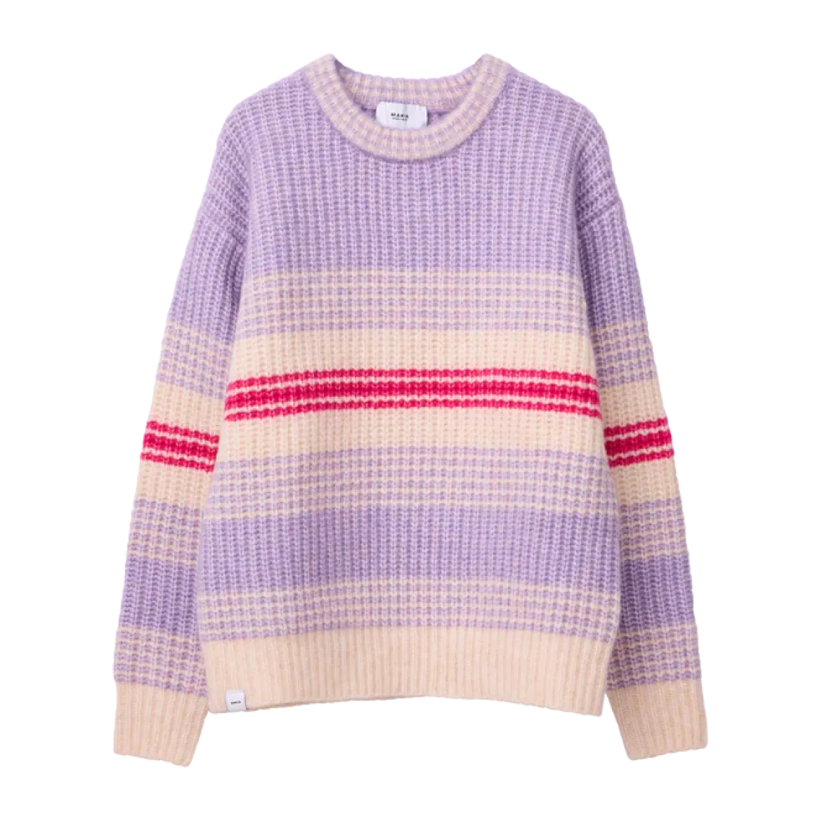 Makia naisten neulepusero MABEL KNIT, monivärinen raita