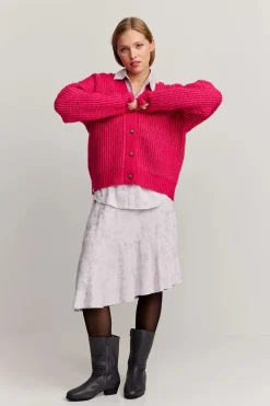 Makia naisten neuletakki Florence Cardigan, pinkki