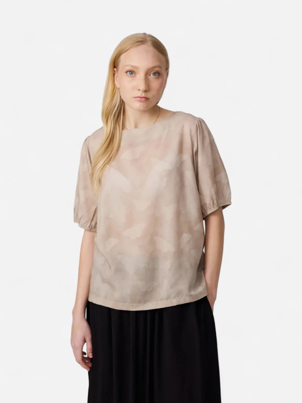 Makia naisten Puserot Papillone Blouse, Hiekka