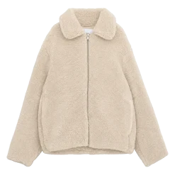 Makia naisten teddytakki Miisa Jacket, luonnonvalkoinen