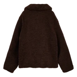 Makia naisten teddytakki Miisa Jacket, tummanruskea