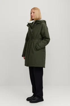 Makia naisten toppatakki Milla Coat, tummanvihreä