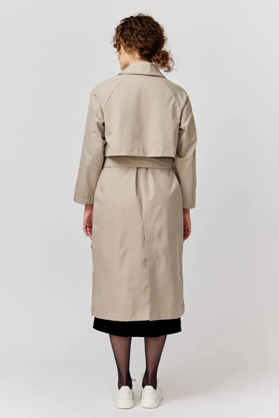Makia naisten trenssi Olivia Trench, vaalea beige