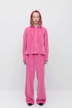 Makia x Nylon Beat huppari Nylon Zip Hoodie, vaaleanpunainen