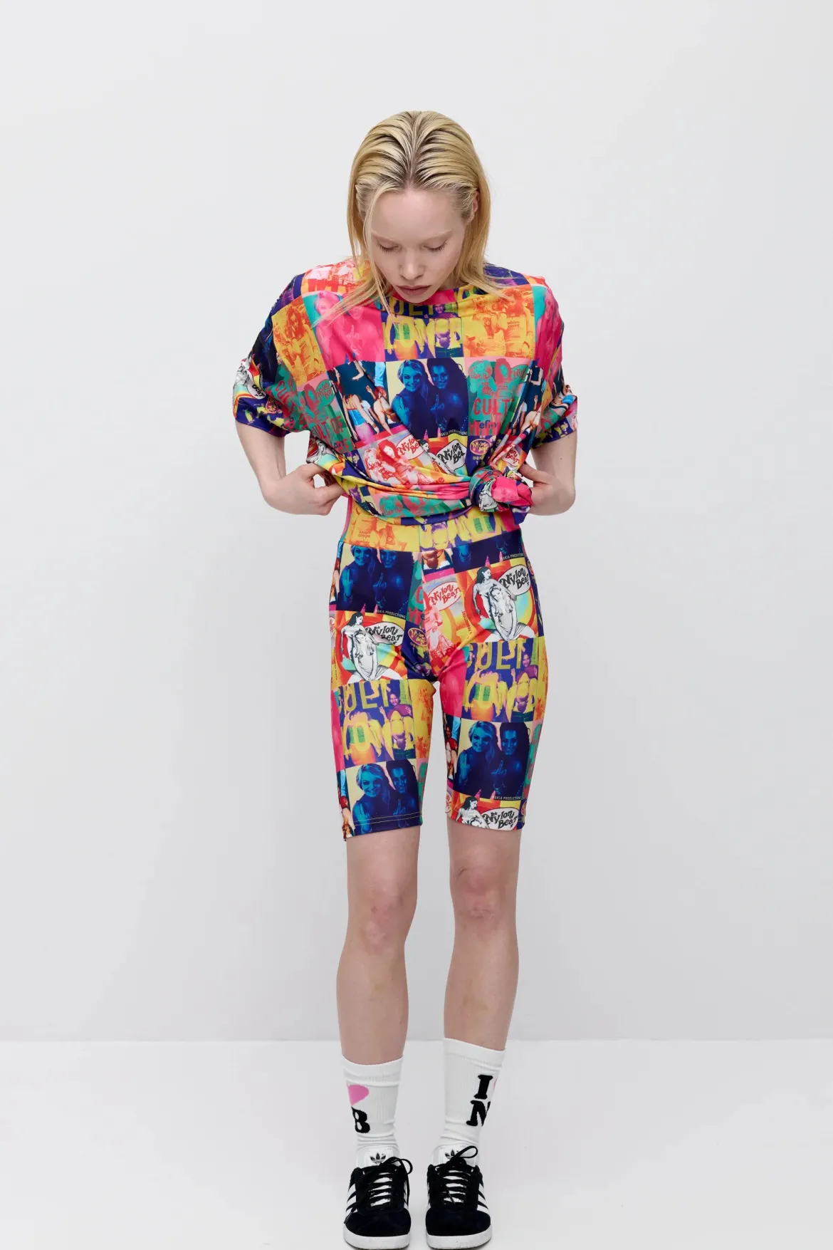 Makia x Nylon Beat shortsit Nylon Biker Shorts, monivärinen kuosi