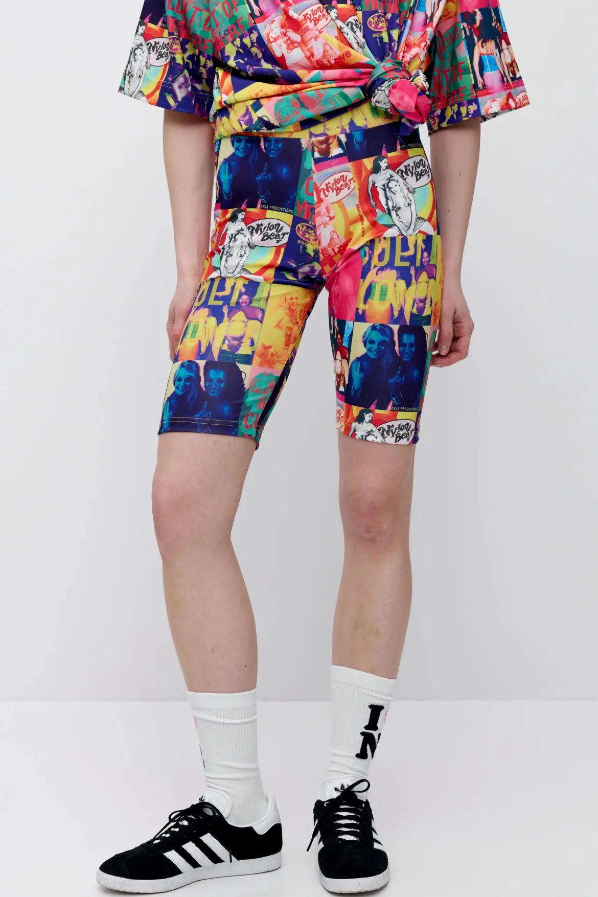 Makia x Nylon Beat shortsit Nylon Biker Shorts, monivärinen kuosi