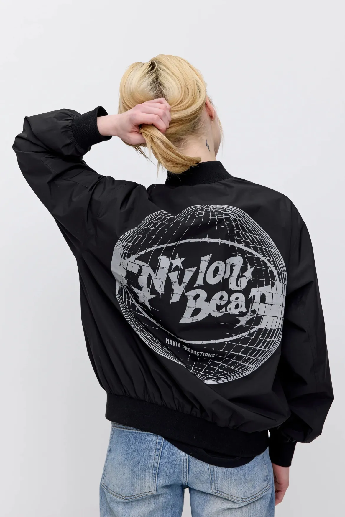 Makia x Nylon Beat takki Nylon Jacket, musta
