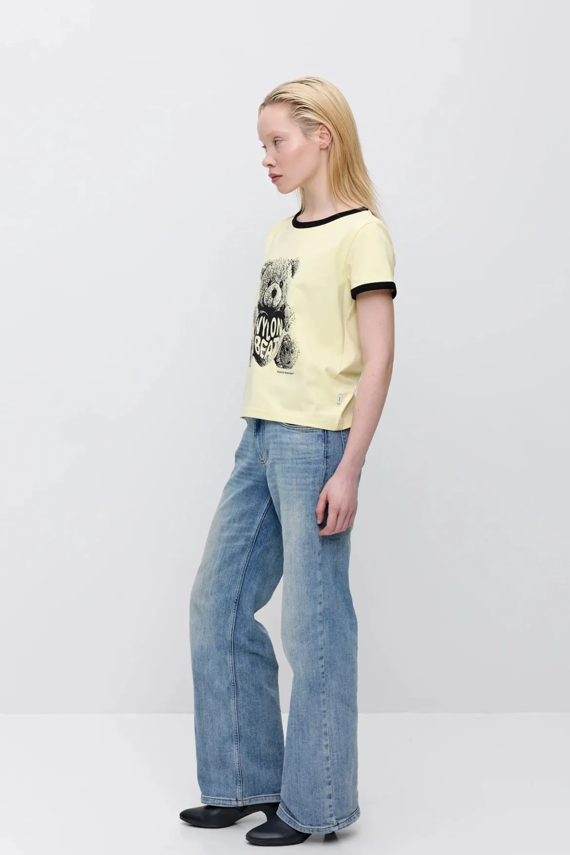 Makia x Nylon Beat T-paita Teddy, keltainen