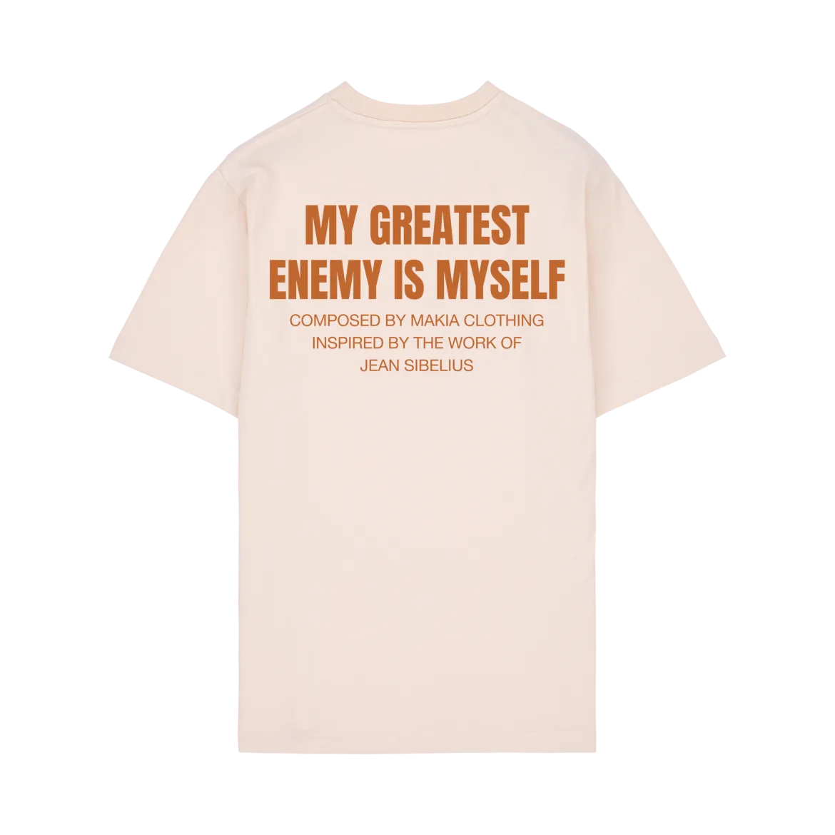 Makia x Sibelius miesten T-paita Sibelius Greatest Enemy, luonnonvalkoinen