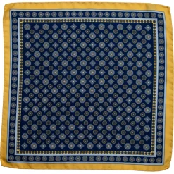 Matex taskuliina silkki, sinikeltainen kuosi