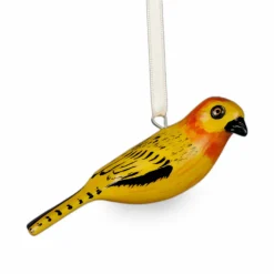 Mifuko Koriste, Wooden ornament | Golden weaver