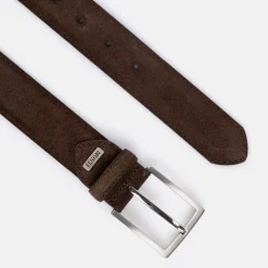 Monti miesten vyö Montreal Suede Belt, tummanruskea