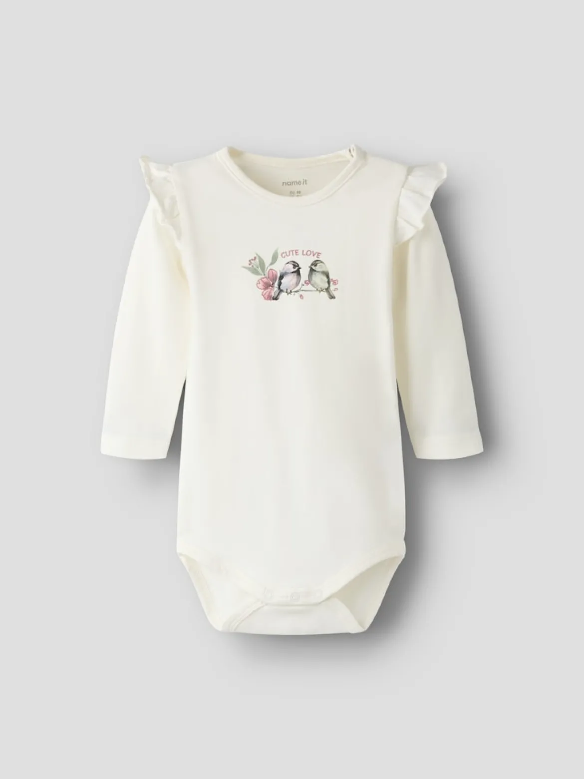 Name It body NBFBIRDY LS BODY, luonnonvalkoinen