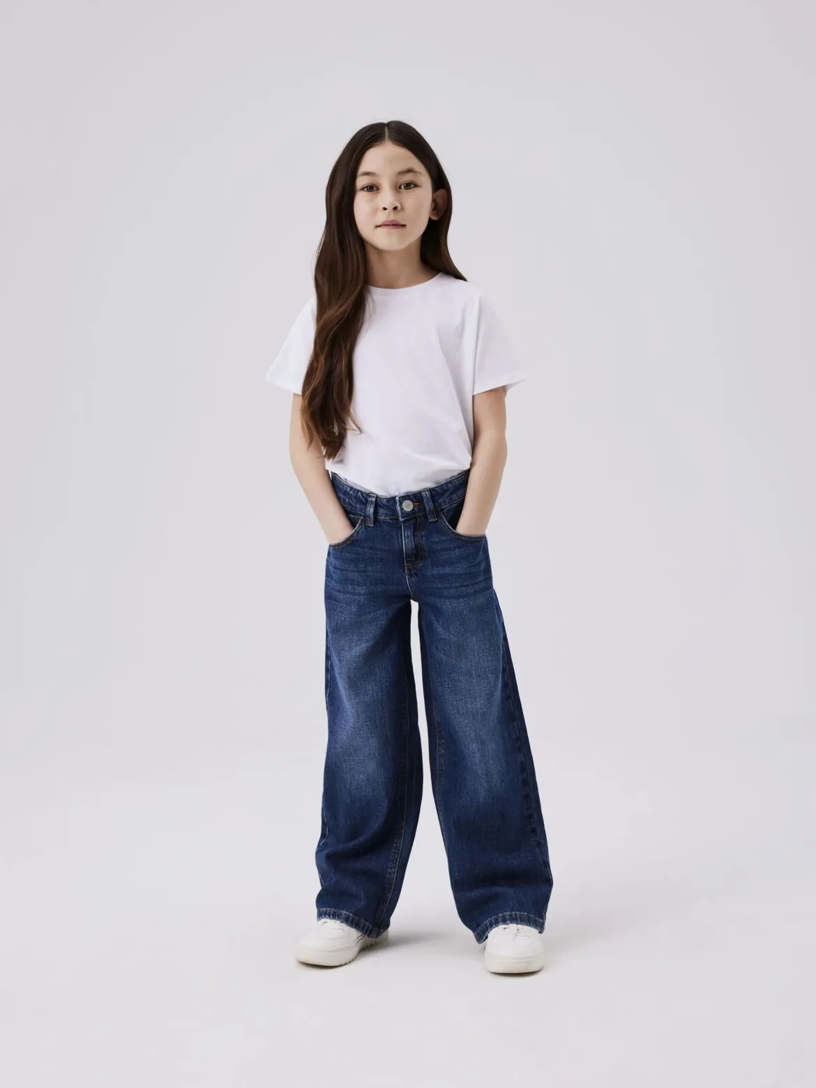 Name It Lasten Farkut, NKFROSE WIDE JEANS 5529 NOOS Indigo