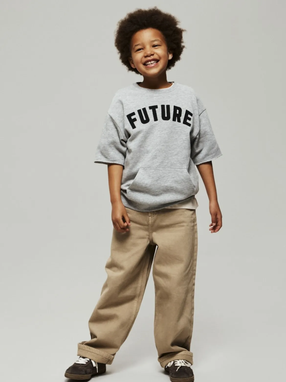 Name It lasten housut Nkmben X‑Skater Twill Pant, beige
