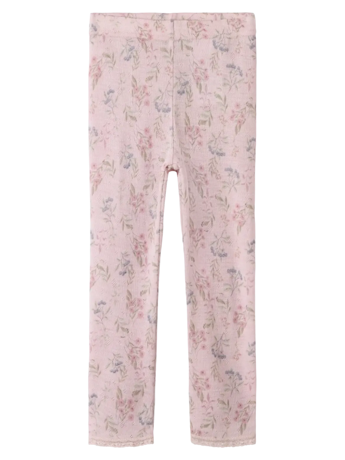 Name It lasten leggingsit Wang Wool Needle, vaaleanpunainen kuosi