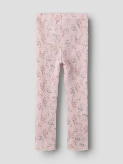 Name It lasten leggingsit Wang Wool Needle, vaaleanpunainen kuosi