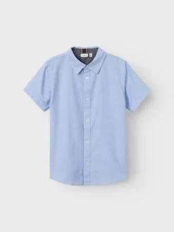 Name It lasten paita, NKMNEWSA SS SHIRT Vaaleansininen