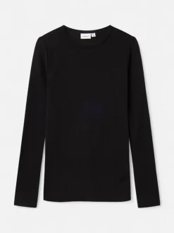 Name It lasten pitkähihainen paita Wool Rib LS Top, musta