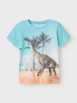 Name It lasten t-paita, NMMJAKO SS TOP Sininen Kuosi
