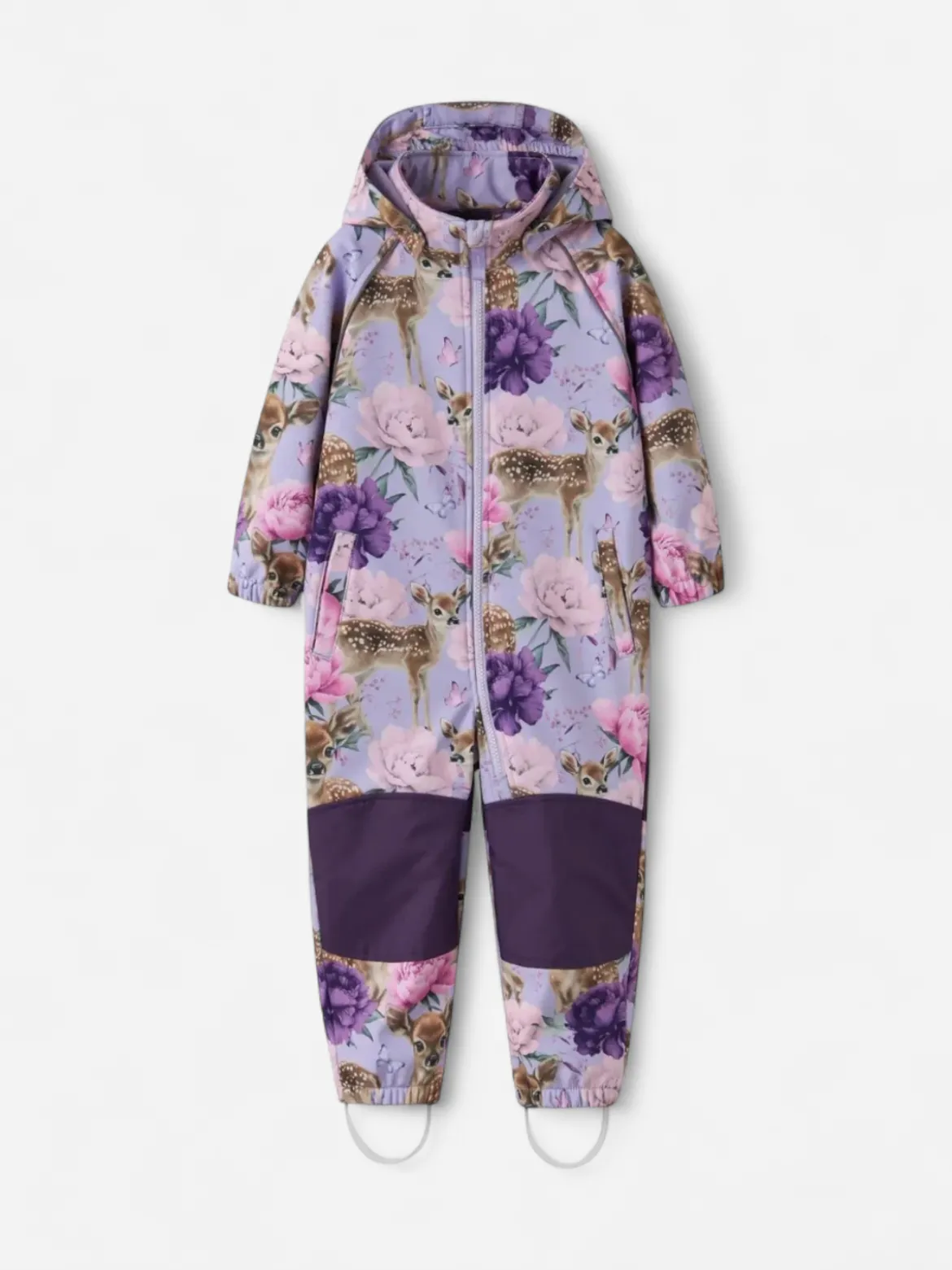 Name It lasten välikausihaalari Alfa Softshell Magic, liila kuosi