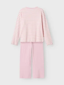 Name It Lasten Yöasu, NKFNIGHTSET STRIPE NOOS Raidallinen Pinkki
