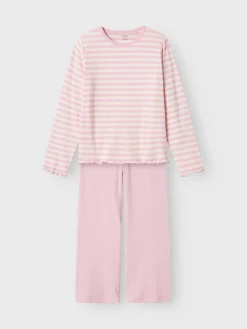 Name It Lasten Yöasu, NKFNIGHTSET STRIPE NOOS Raidallinen Pinkki