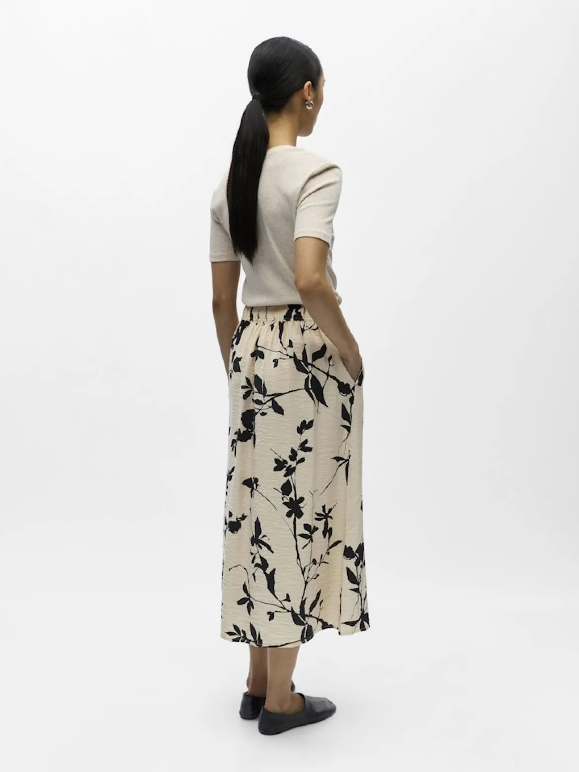 Object hame OBJJACIRA MW Skirt, Sandshell Black simp