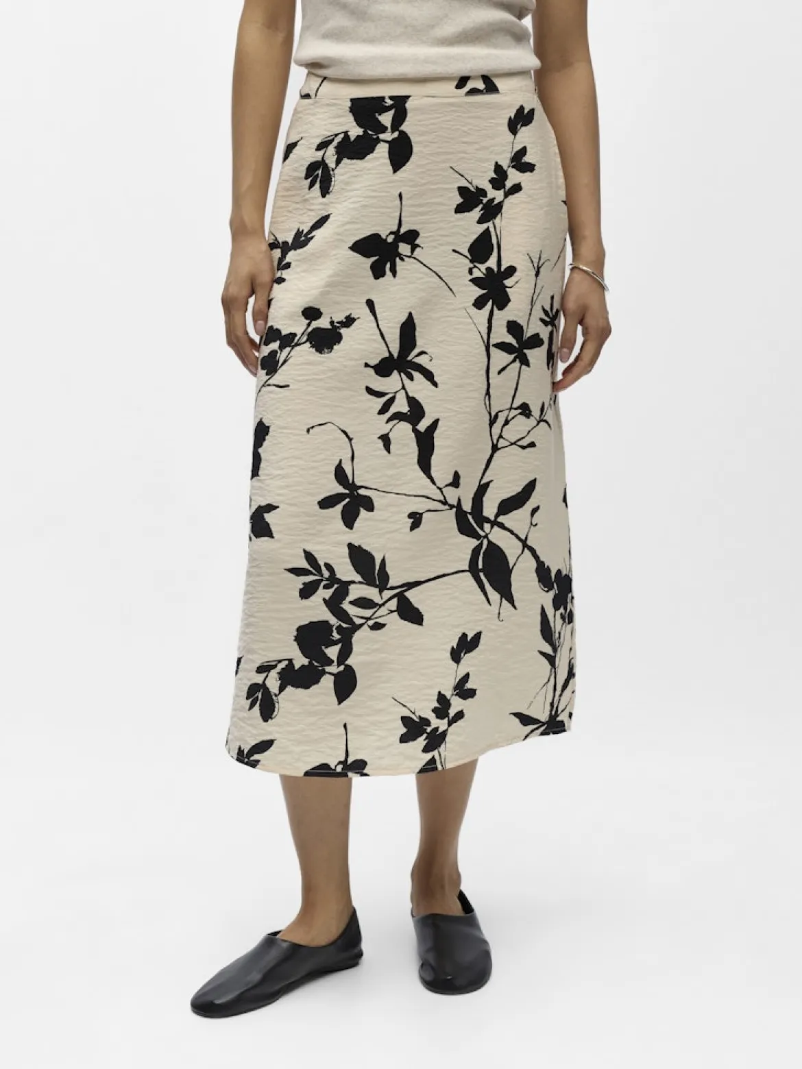 Object hame OBJJACIRA MW Skirt, Sandshell Black simp