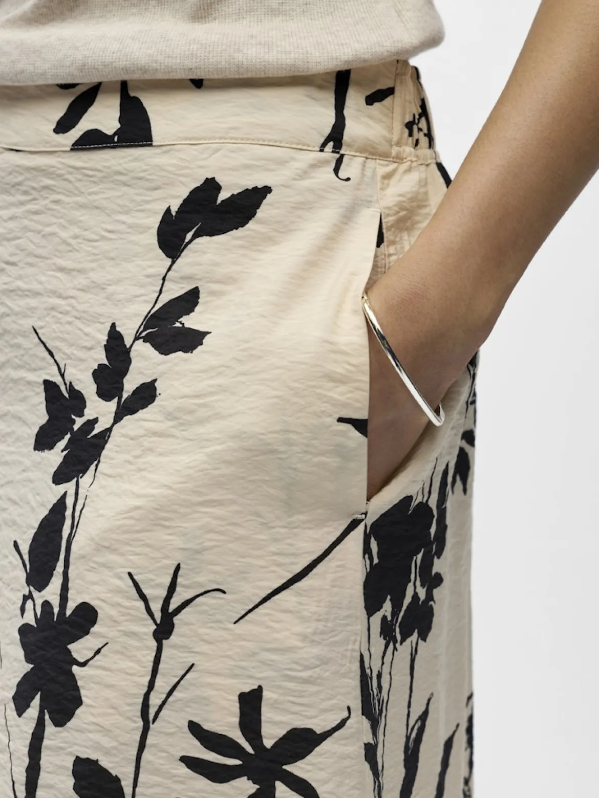 Object hame OBJJACIRA MW Skirt, Sandshell Black simp