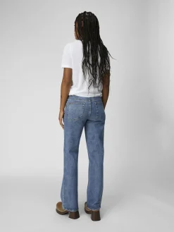 Object Naisten Farkut, OBJMARINA MW DENIM JEANS NOOS Indigo