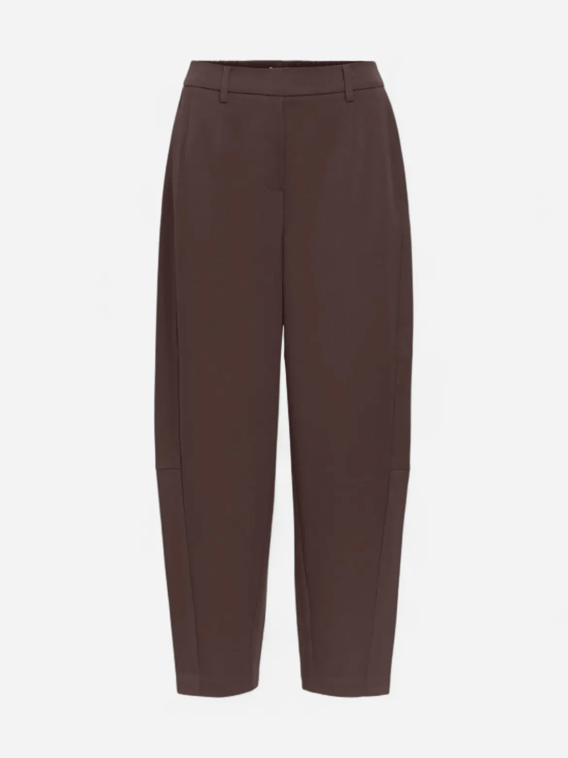 Object naisten housut Lisa HW Ankle Barrel Pant, Seal Brown