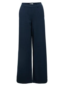 Object naisten housut OBJLisa Wide Pant, Sky Captain