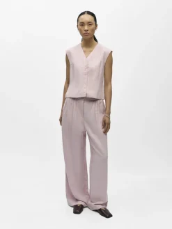 Object naisten liivi OBJMolly S/L RE Waistcoat 144, Pale Lilac