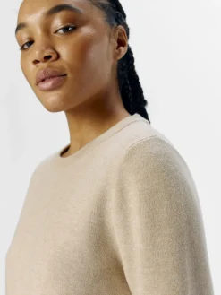 Object naisten neule, OBJREYNARD SQUARE SLEEVE O-NECK Humus