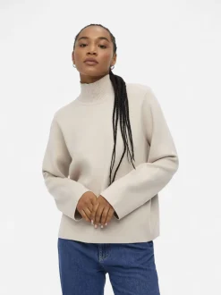 Object Naisten Neule, OBJREYNARD SQUARE SLEEVE PULLOVER NOOS Kitti