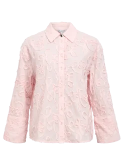 Object naisten paitapusero OBJRoya L/S LO Shirt 144, Pale Lilac