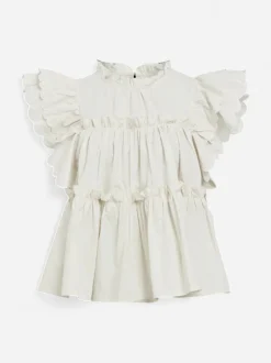 Object naisten toppi, OBJHOPE S/L TOP REP White Sand