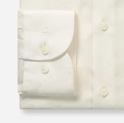 Olymp kauluspaita Luxor jacquard Offwhite, luonnonvalkoinen