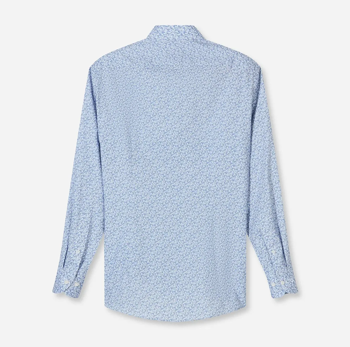 Olymp kauluspaita Luxor Modern Fit Microprint, vaaleansininen