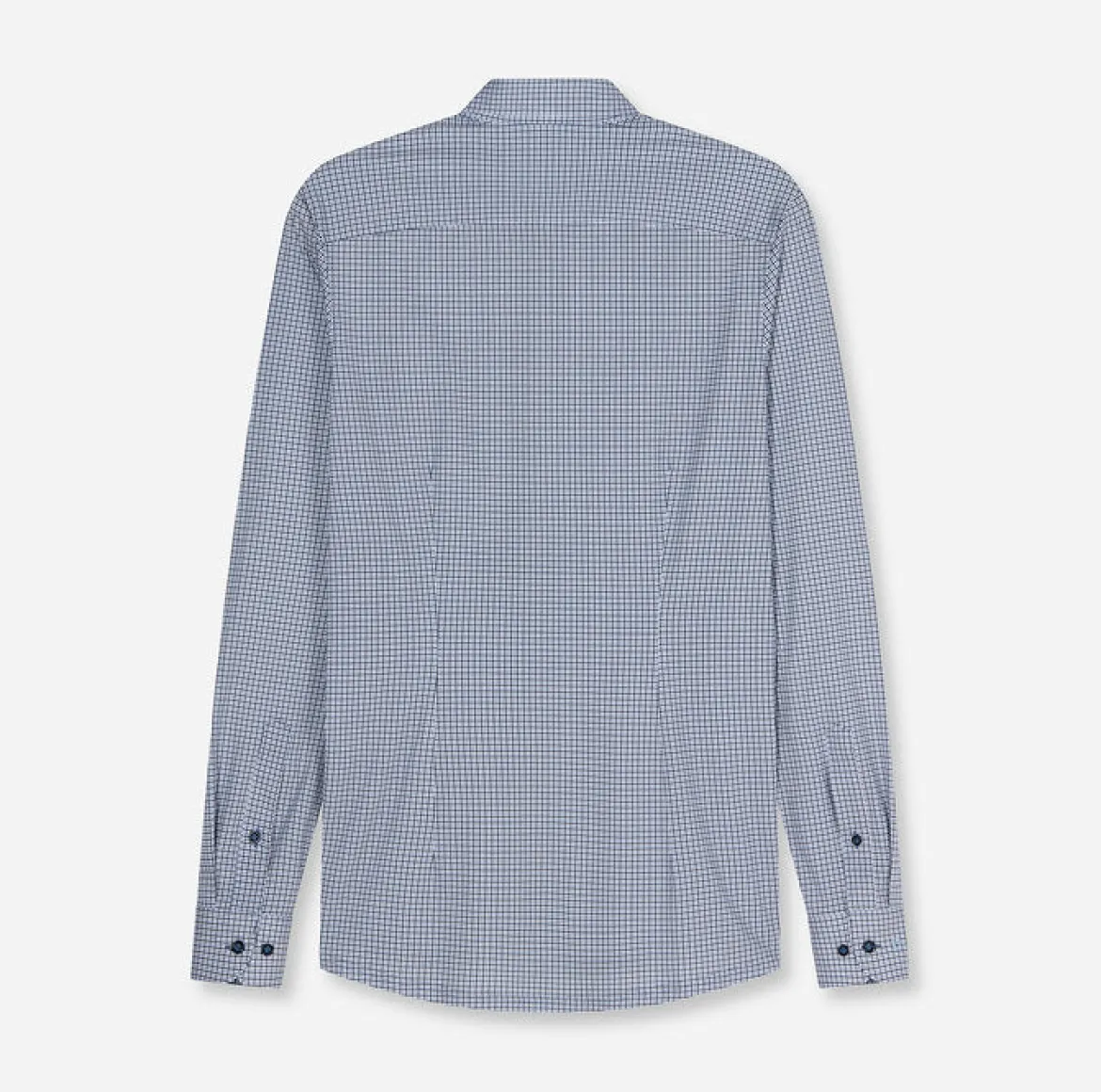 Olymp kauluspaita 24/Seven Modern Fit Jersey Print, sininen kuosi