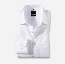 Olymp Luxor Kauluspaita, Modern Fit Valkoinen