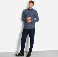 Olymp miesten kauluspaita, 097 24/7 - LEVEL 5 JERSEY BODY FIT Sininen Kuosi