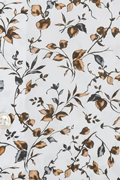 Olymp miesten kauluspaita Luxor Modern Fit Floral Non Iron +hiha, valkopohjainen kuosi