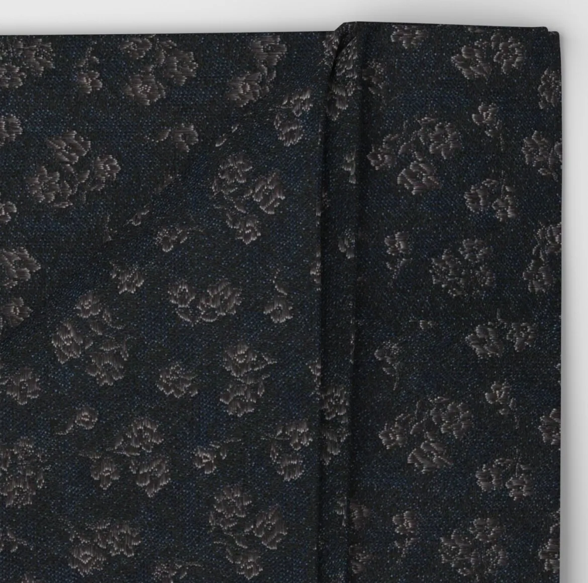 Olymp rusetti + taskuliina Bow Tie & Pocket Square Jacquard, tummansininen