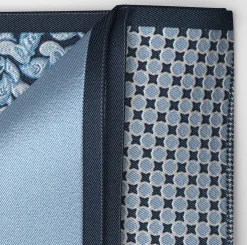 Olymp taskuliina 4 In 1 Pocket Square, sininen kuosi