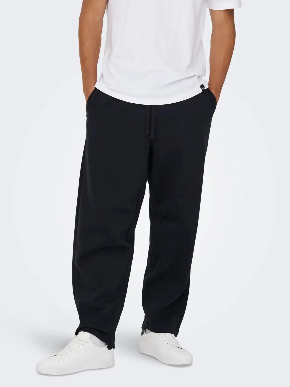 Only and Sons miesten collegehousut, ONSCERES WIDE PANT Black