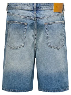 Only and Sons miesten farkkushortsit, FADE MID BLUE SHORTS Medium Blue Denim